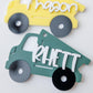 Dump truck Backpack tag for boys