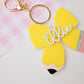 Personalized pencil bow keychain Gift for Teachers Custom keychain