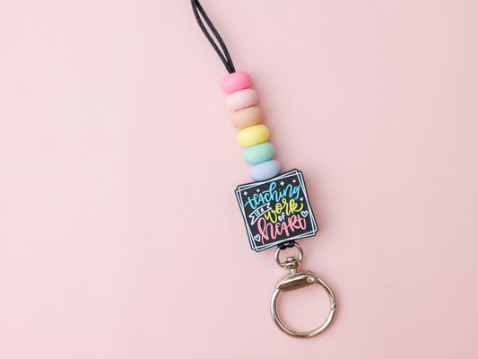Teaching is work of heart Lanyard for Teachers Appreciation Gift 2025 Custom Lanyard Gift for Teachers