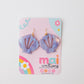 Purple seashell Acrylic Earrings