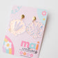 Iridescent seashell Acrylic Earrings