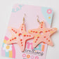 Jumbo starfish Acrylic Earrings