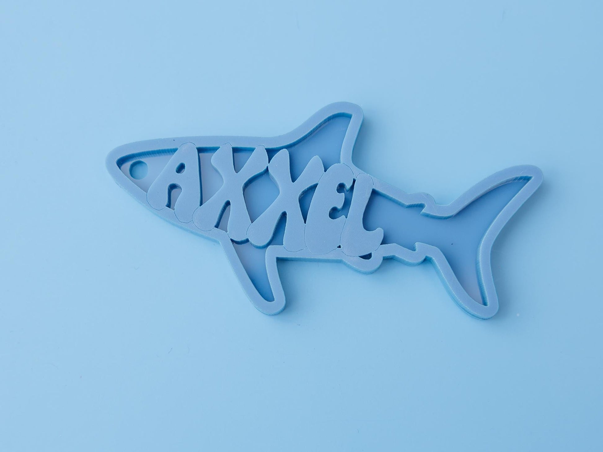 Shark backpack keychain for boys