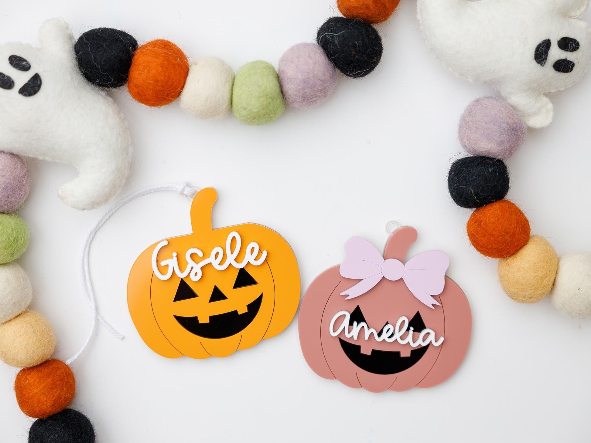 Halloween 2025 Pumpkin name tag