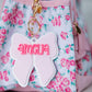 Personalized Bow backpack keychain
