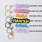 NEW Personalized Owala Name tag, keychain with symbol Water bottle Name Tag Cute keychain for kid Personalized gift for kids