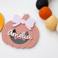 Halloween 2025 Pumpkin name tag