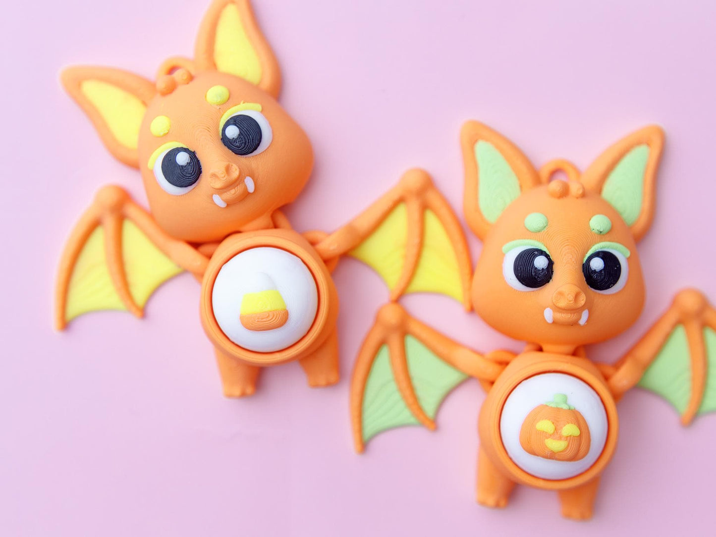 Halloween Bat Fidget Clicker Cute Bat Fidget Toy keychain
