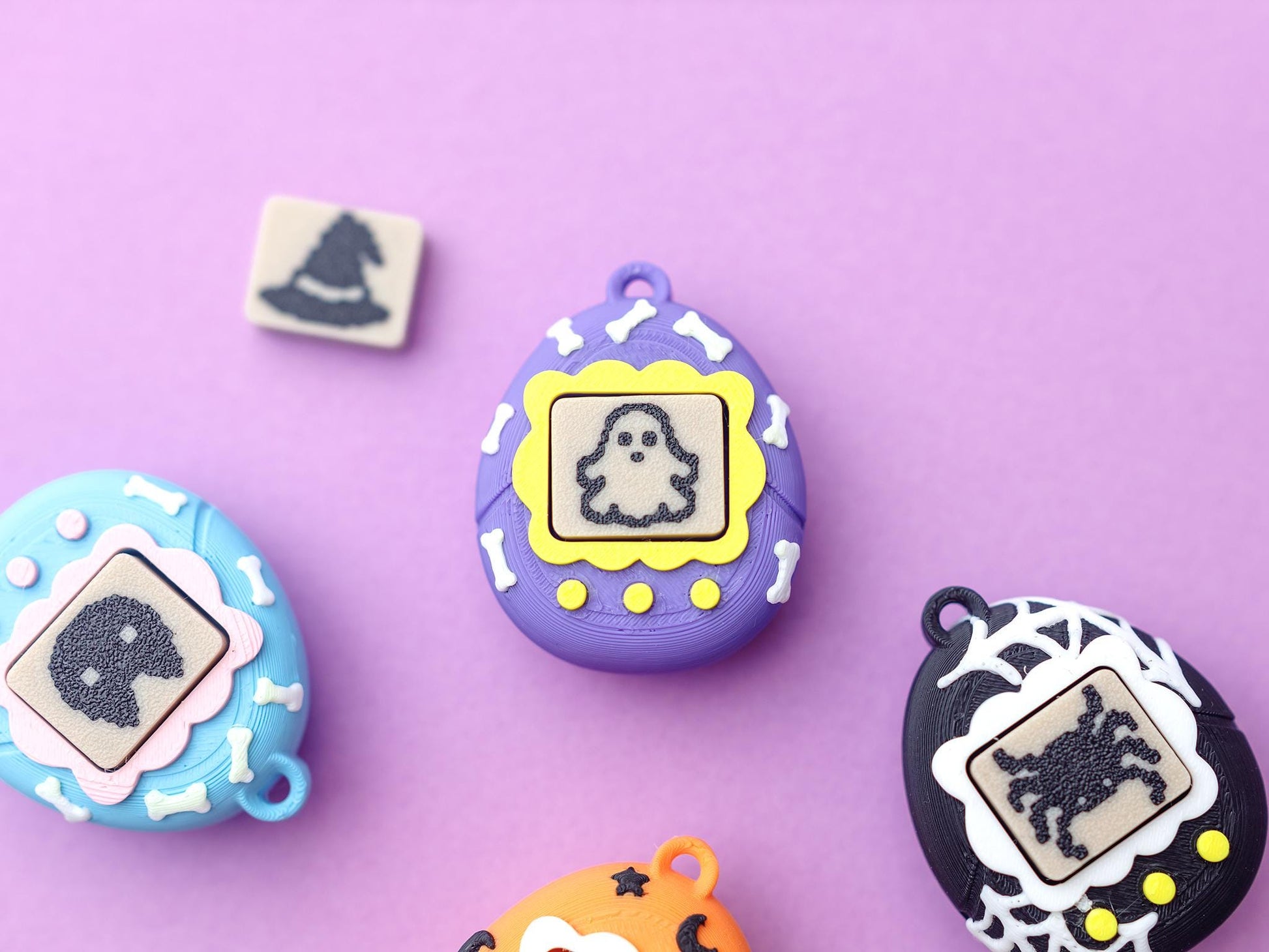 Virtual Pet Fidget Clicker Toy keychain Halloween version