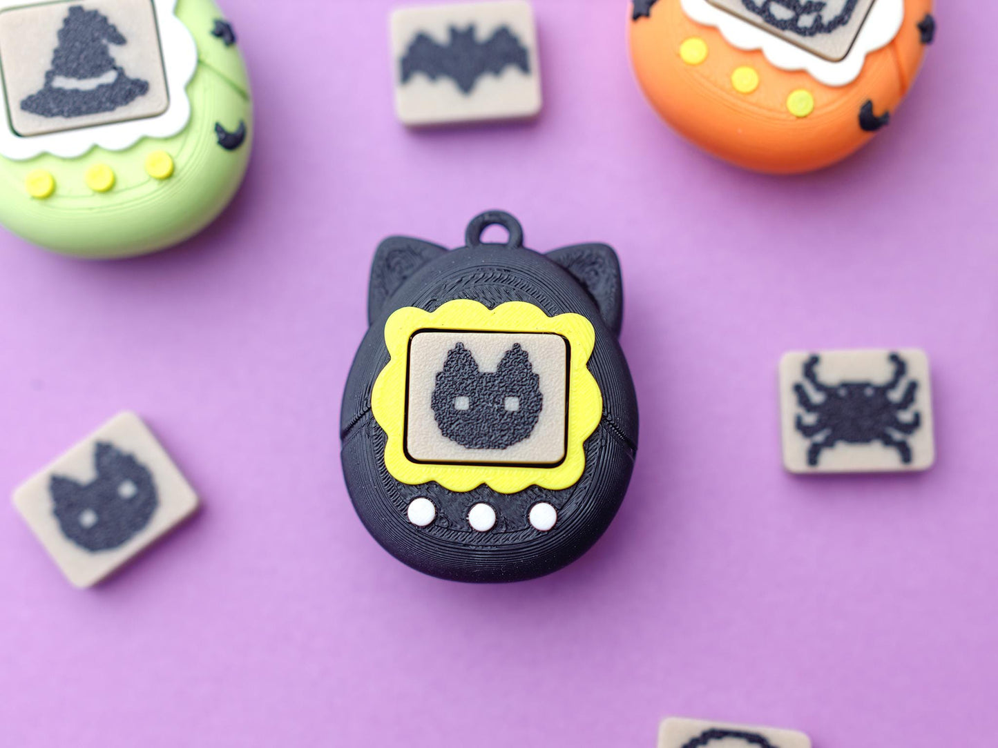 Virtual Pet Fidget Clicker Toy keychain Halloween version