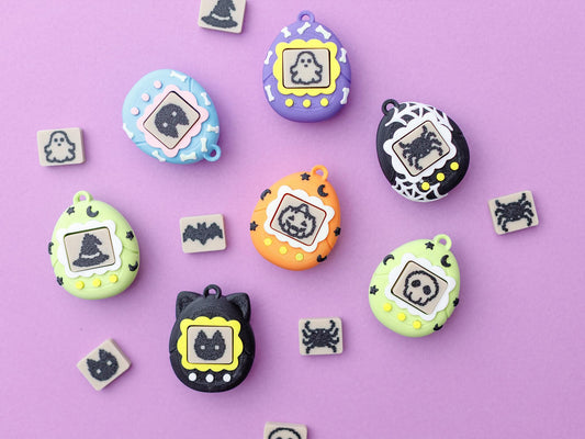 Virtual Pet Fidget Clicker Toy keychain Halloween version