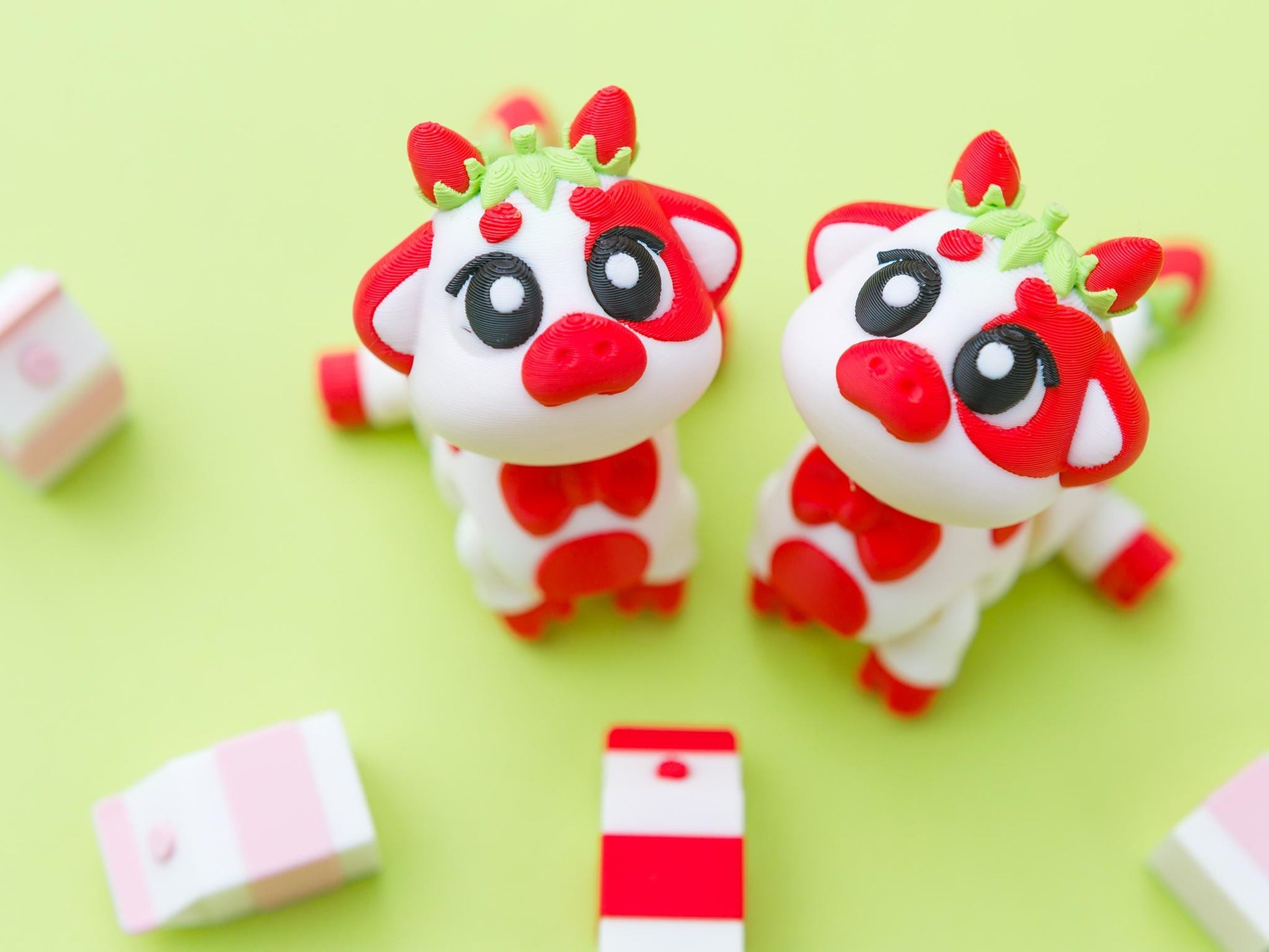 Strawberry cow flexi fidgets