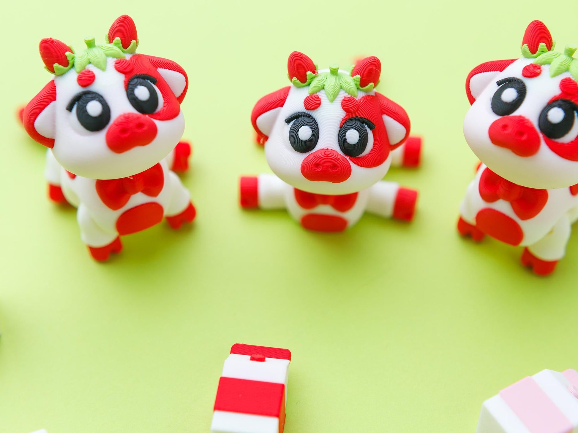 Strawberry cow flexi fidgets