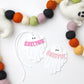 Personalized Cute Ghost Boo Basket tag