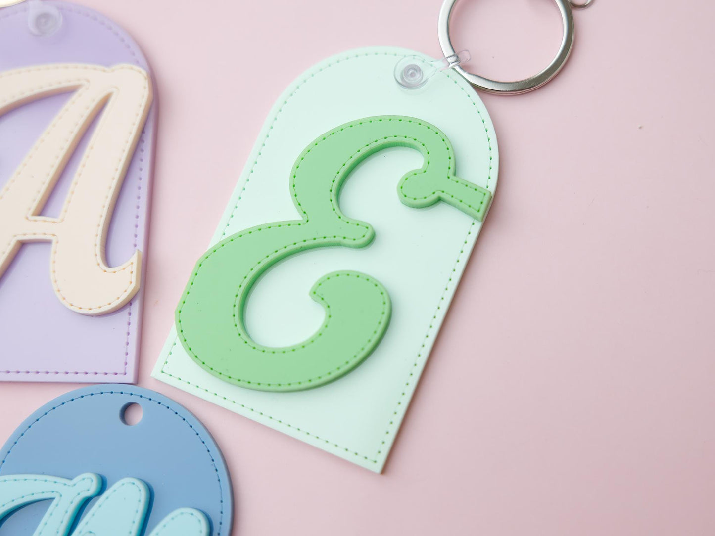 Stitched Letter Backpack Tag