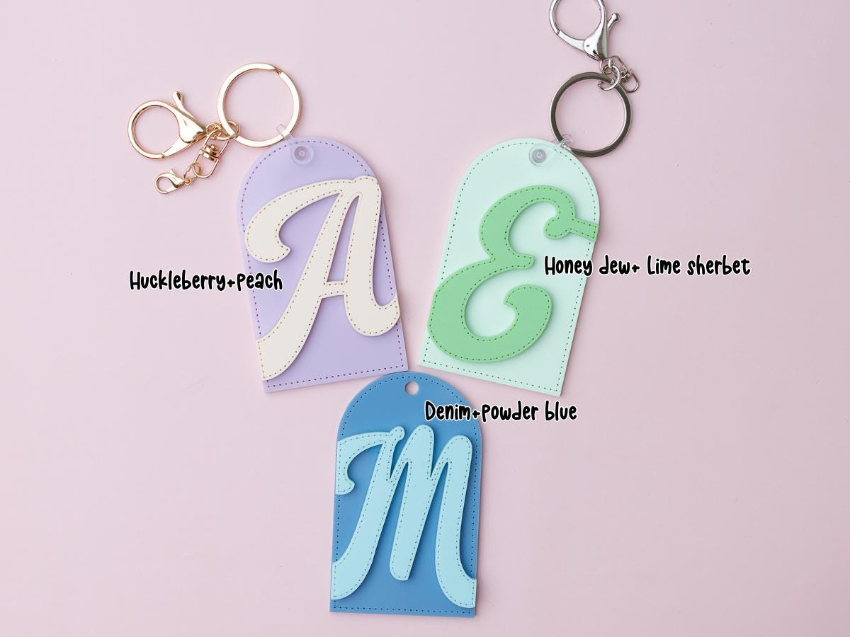 Stitched Letter Backpack Tag
