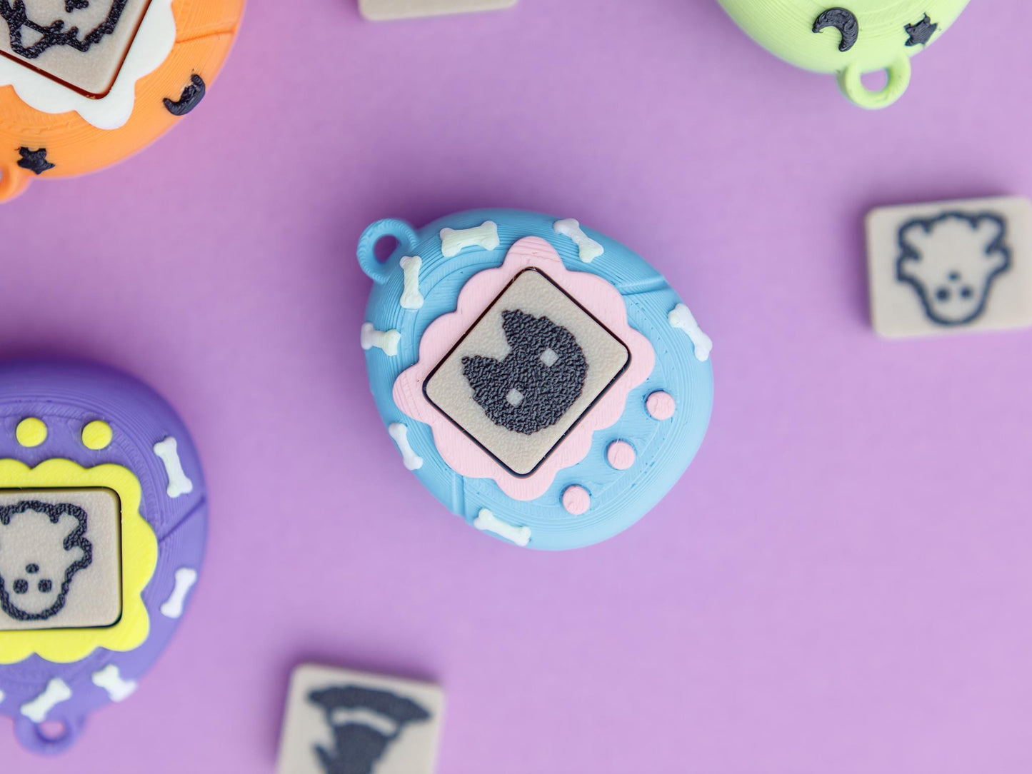 Virtual Pet Fidget Clicker Toy keychain Halloween version
