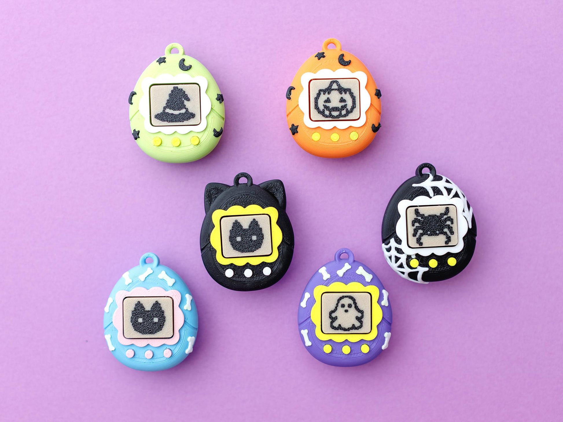 Virtual Pet Fidget Clicker Toy keychain Halloween version