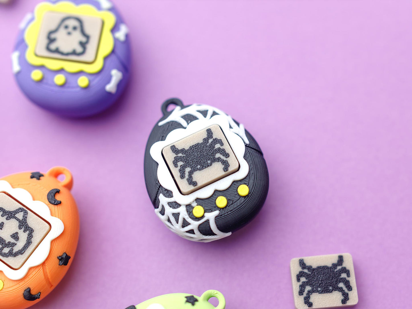 Virtual Pet Fidget Clicker Toy keychain Halloween version