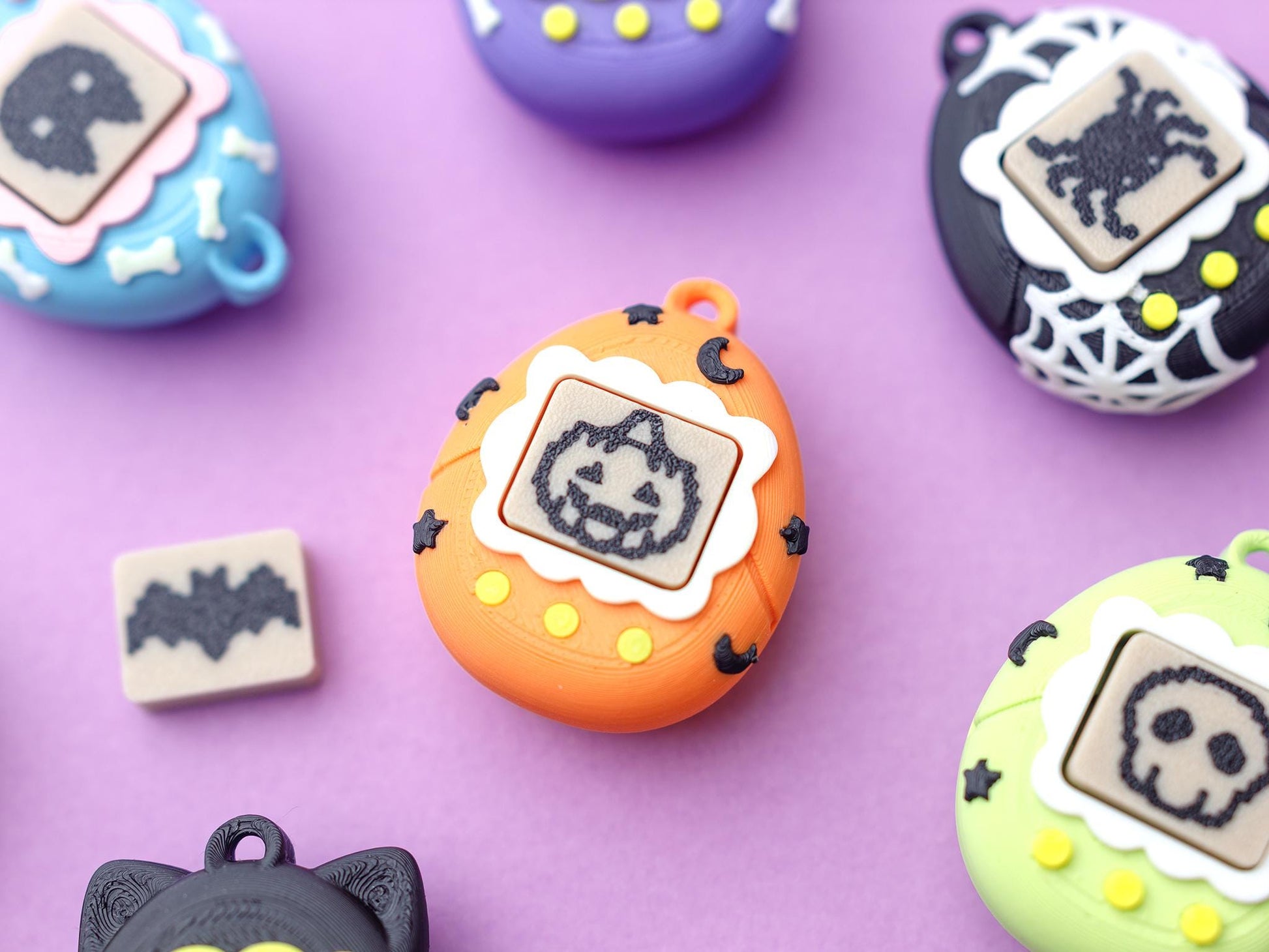 Virtual Pet Fidget Clicker Toy keychain Halloween version