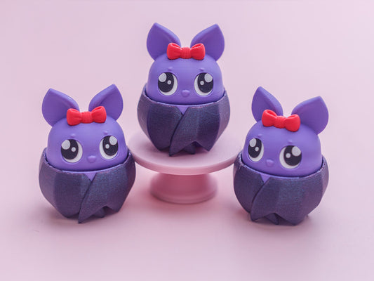 Purple Bat Fidget Clicker Toy Halloween Fidget Clicker