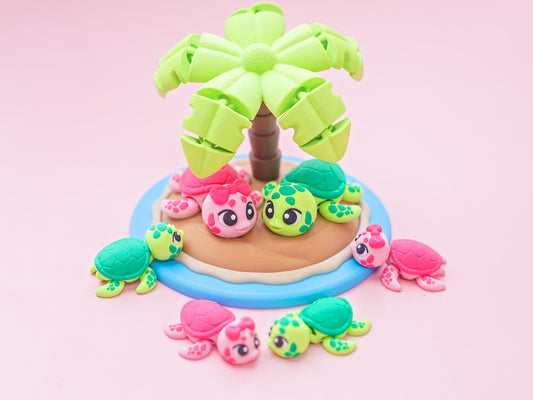 Turtle Flexi Fidget toy Turtle Miniature display