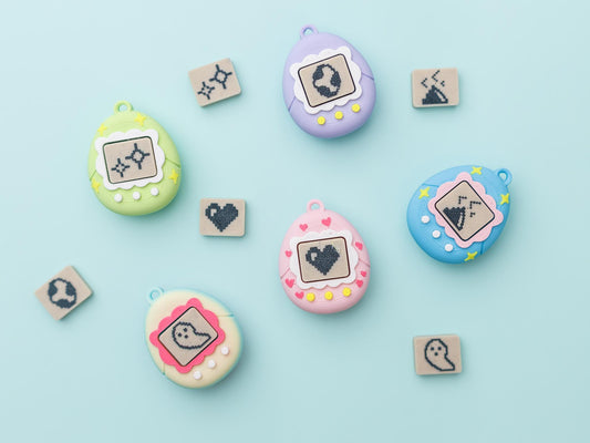 Virtual Pet Fidget Clicker Toy 3D printed fidget
