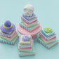 Enchanted Library Fidget Clicker Toy 3D printed book stacked fidget clicker