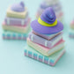 Enchanted Library Fidget Clicker Toy 3D printed book stacked fidget clicker