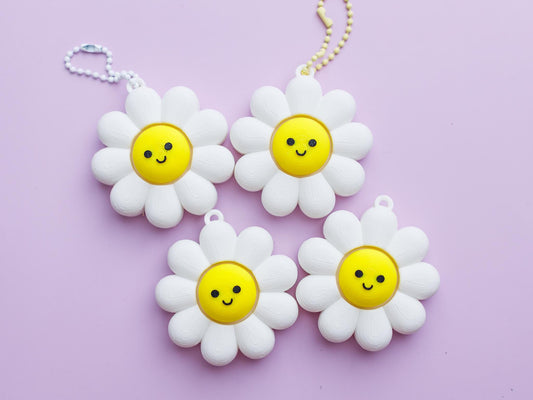 DaisyFidget Clicker Keychain 3D printed fidget