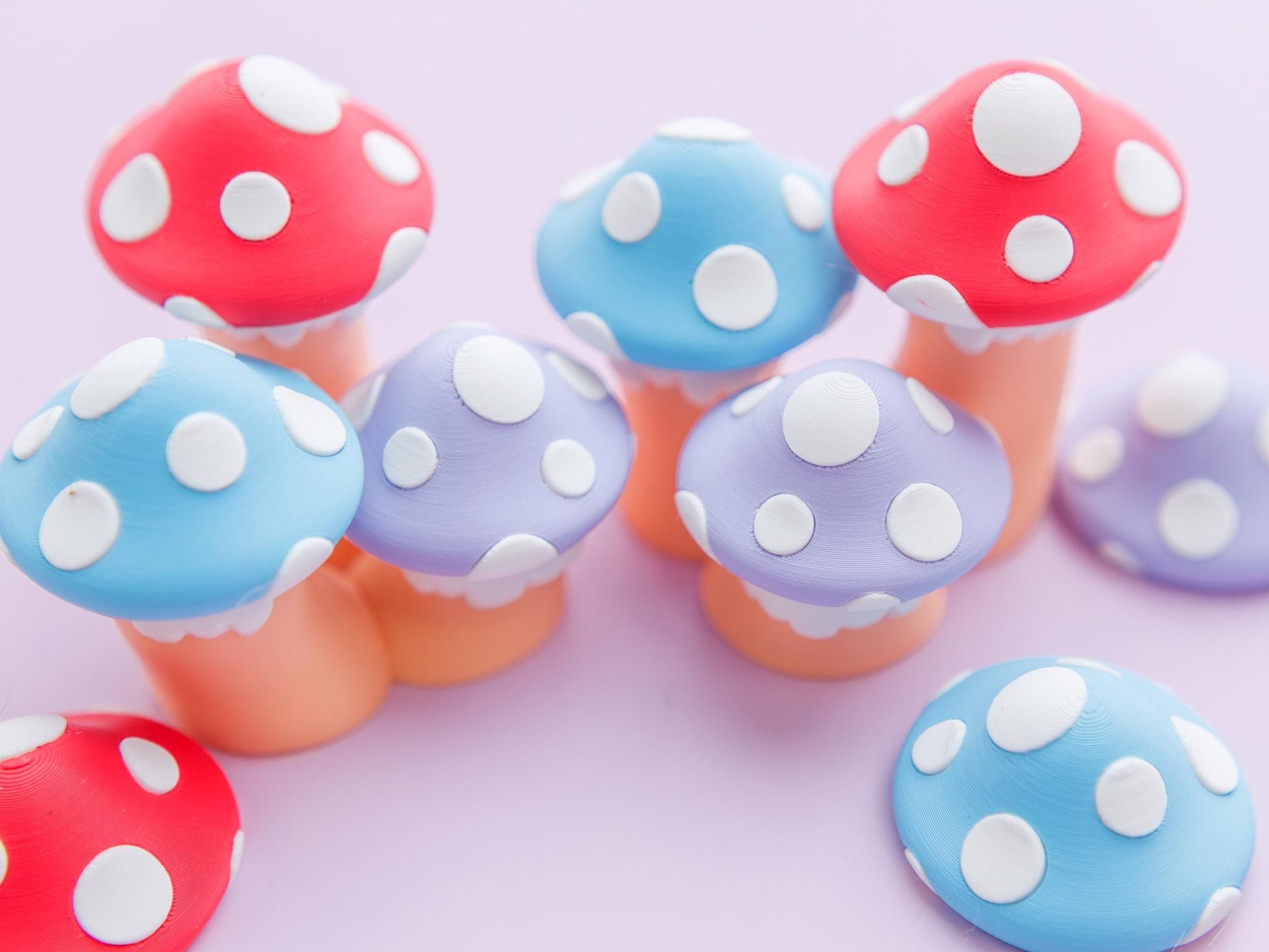 Toadstool Fidget Clicker Toy 3D printed fidget