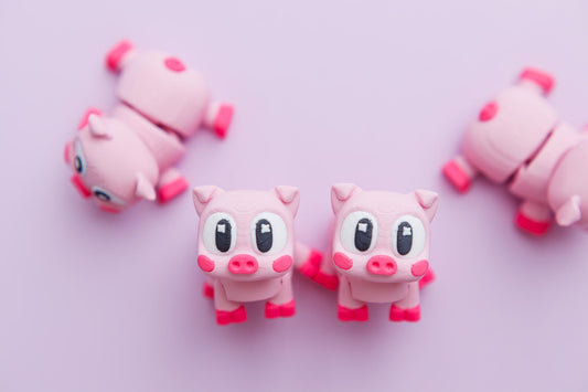 Piglet Flexi Fidget Toy 3D printed toy