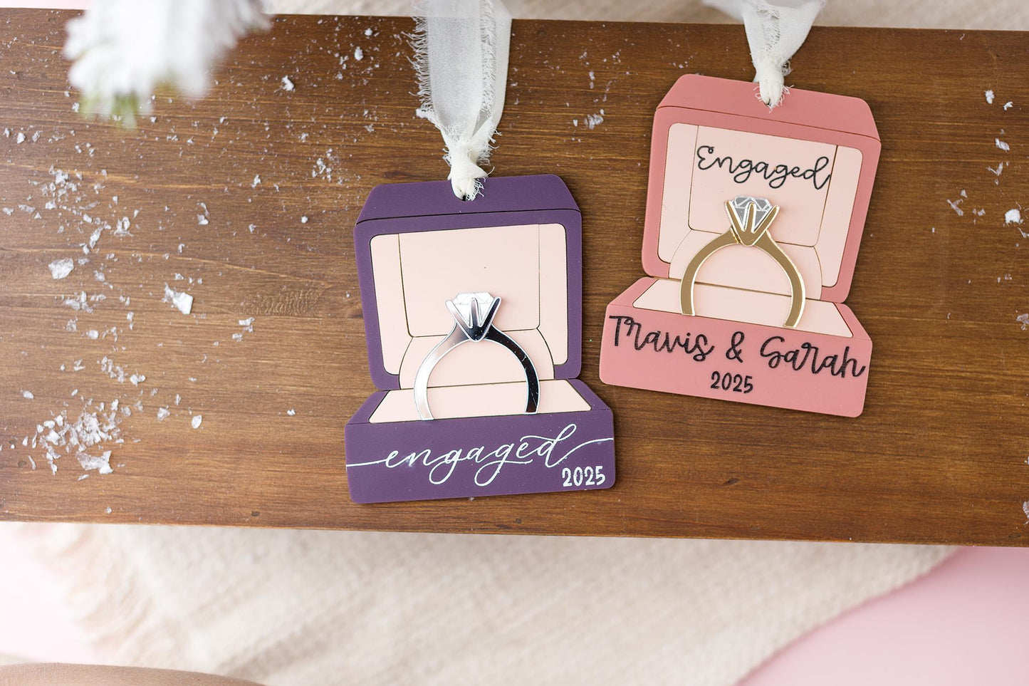 Engagement Ring Ornament Christmas 2025
