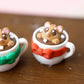 Hot Cocoa Fidget Clicker 3D printed Christmas Fidget Clicker Ginger Bread hot cocoa Snowman hot cocoa Bear hot cocoa fidget clicker toy