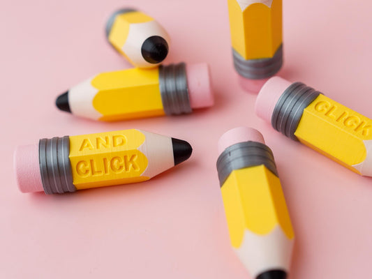 3D printed Pencil Fidget Clicker Gift for Teacher Keep Calm and click fidget