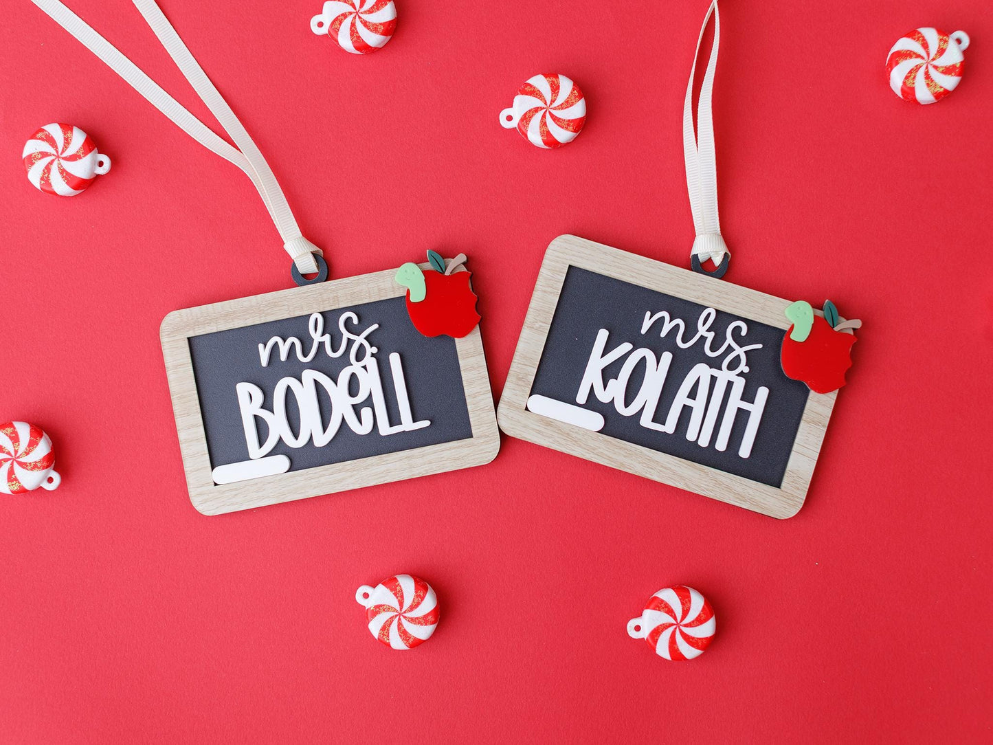 Chalkboard Teacher ornaments | Christmas Gift for Teachers Christmas 2025 ornaments