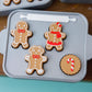 Gingerbread cookie tray Fidget Clicker 3D printed Christmas Fidget Clicker Ginger Bread ornament