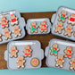 Gingerbread cookie tray Fidget Clicker 3D printed Christmas Fidget Clicker Ginger Bread ornament