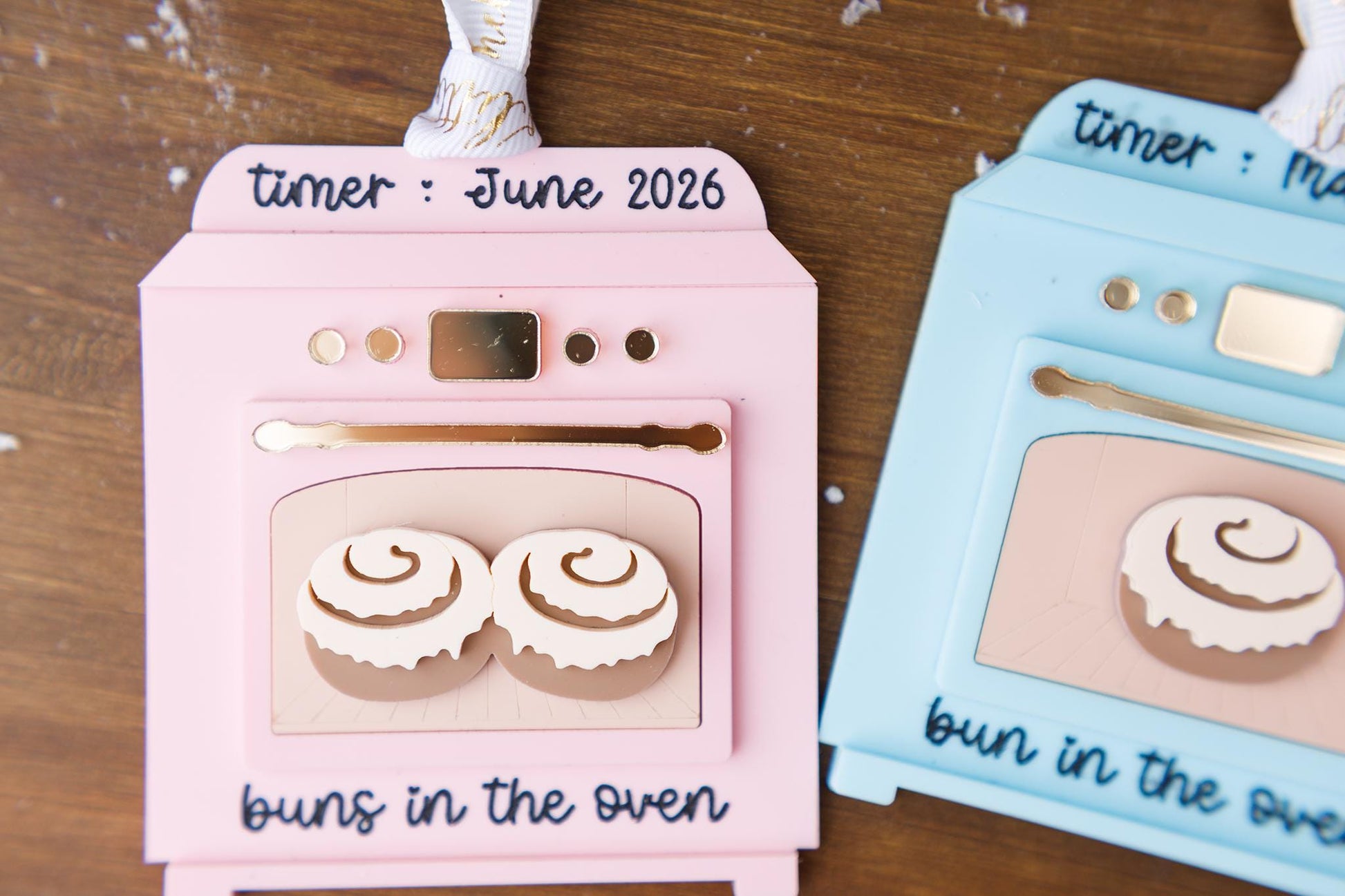 Bun in the oven Christmas ornament