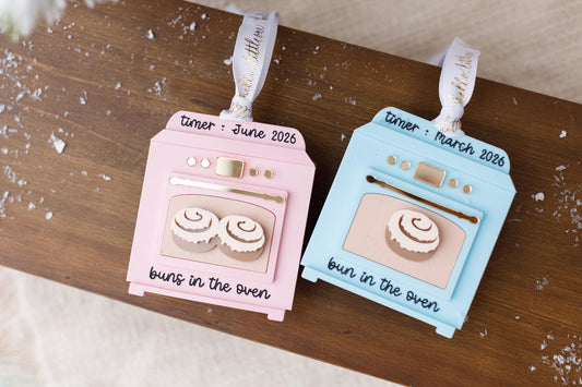 Bun in the oven Christmas ornament