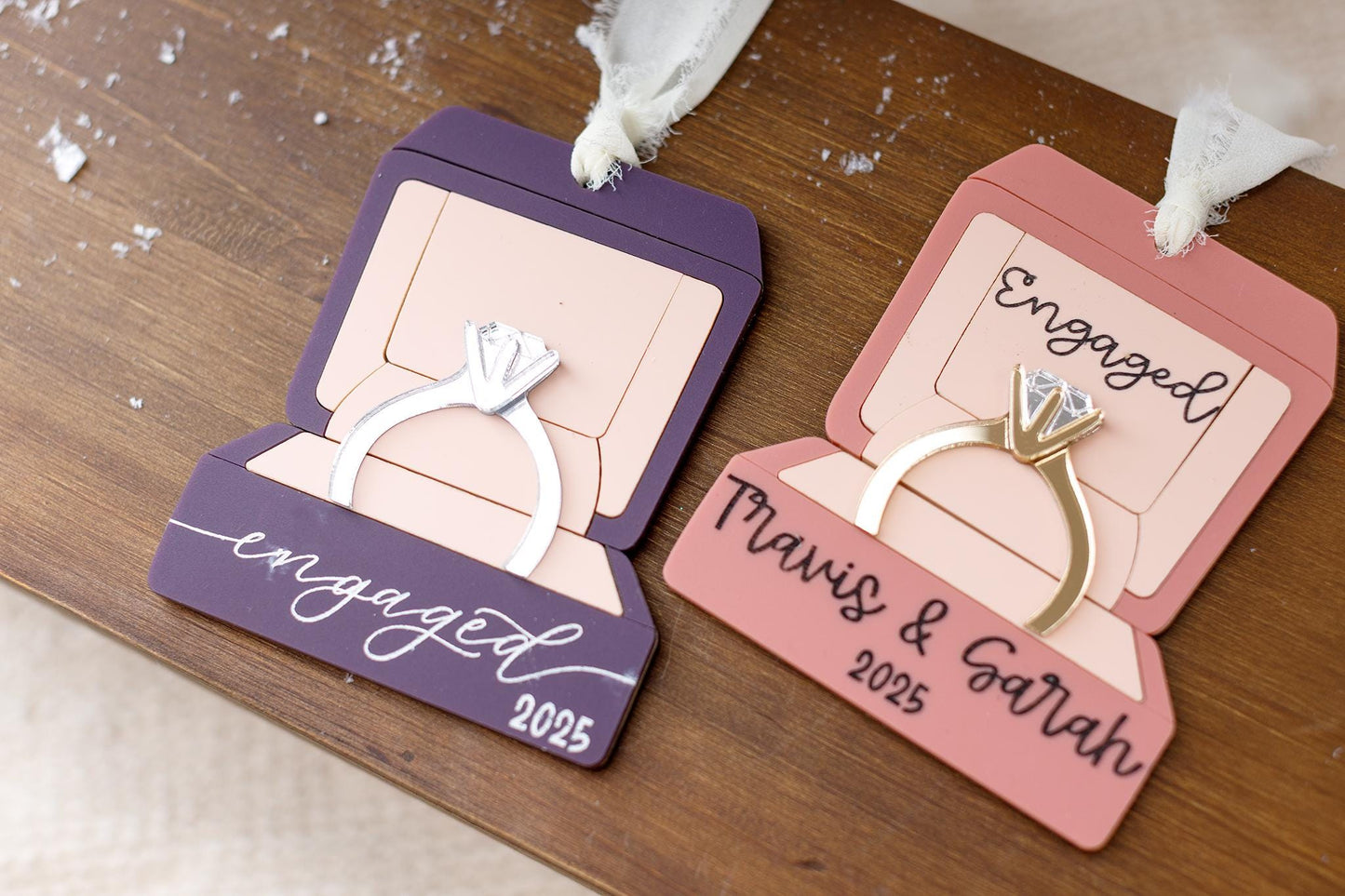 Engagement Ring Ornament Christmas 2025