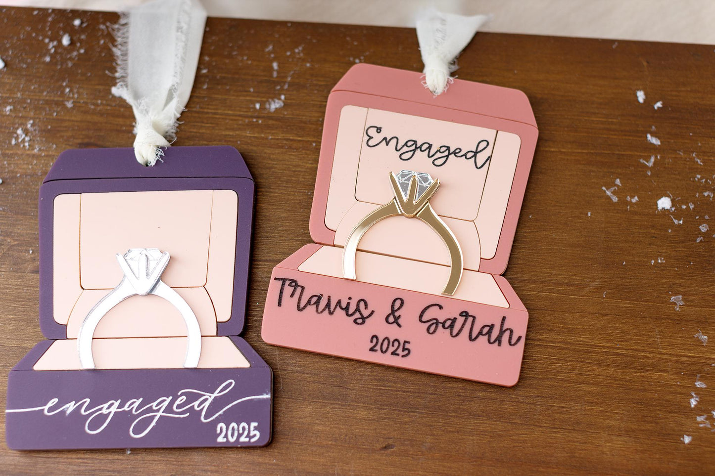 Engagement Ring Ornament Christmas 2025
