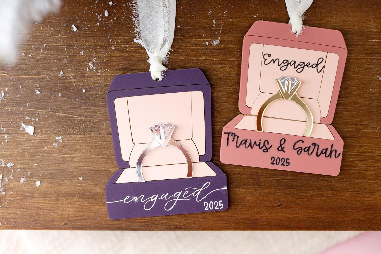 Engagement Ring Ornament Christmas 2025