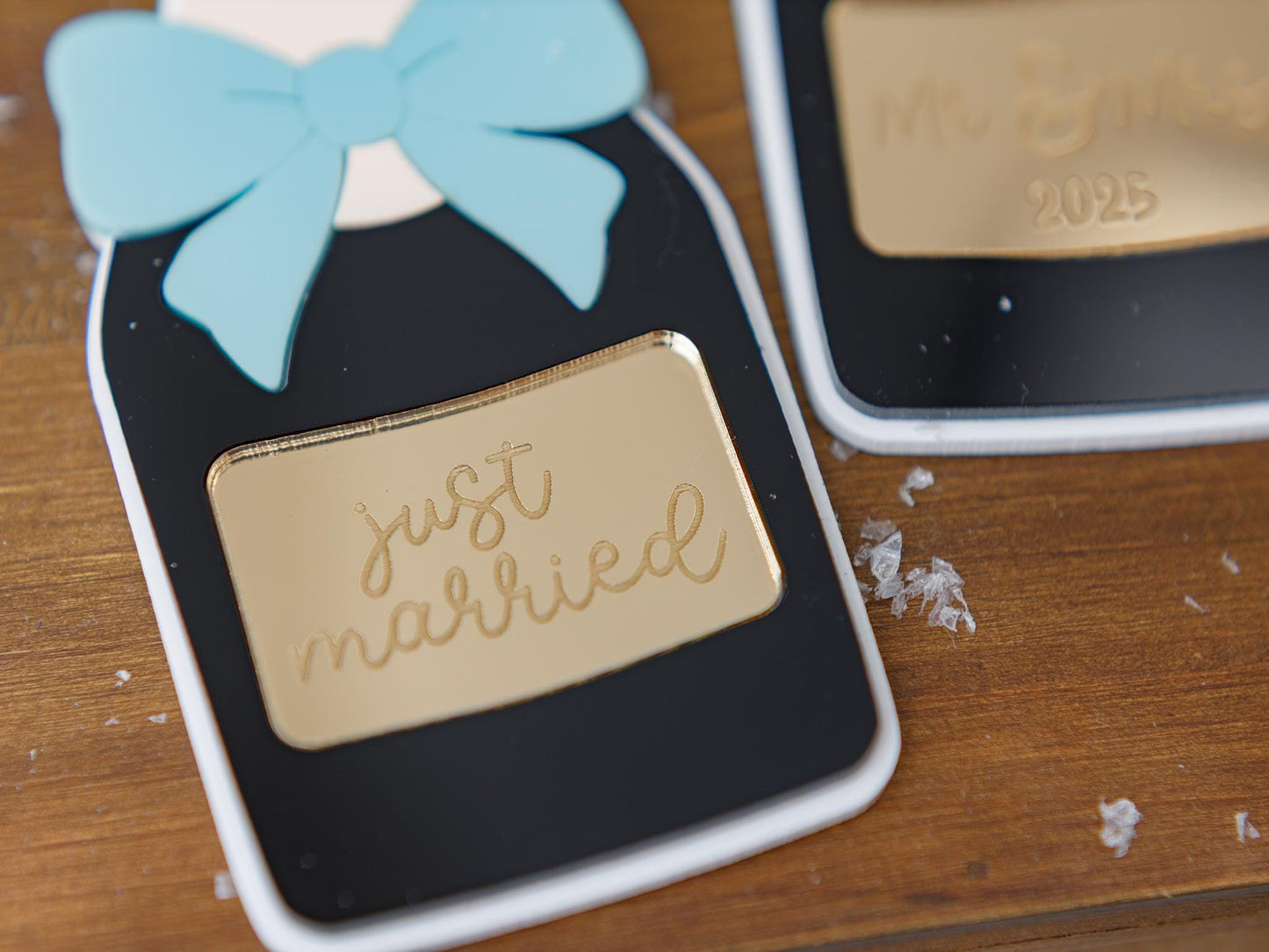 Engagement Christmas Ornament Mr and Mrs Christmas Ornament Champagne ornament Christmas 2025