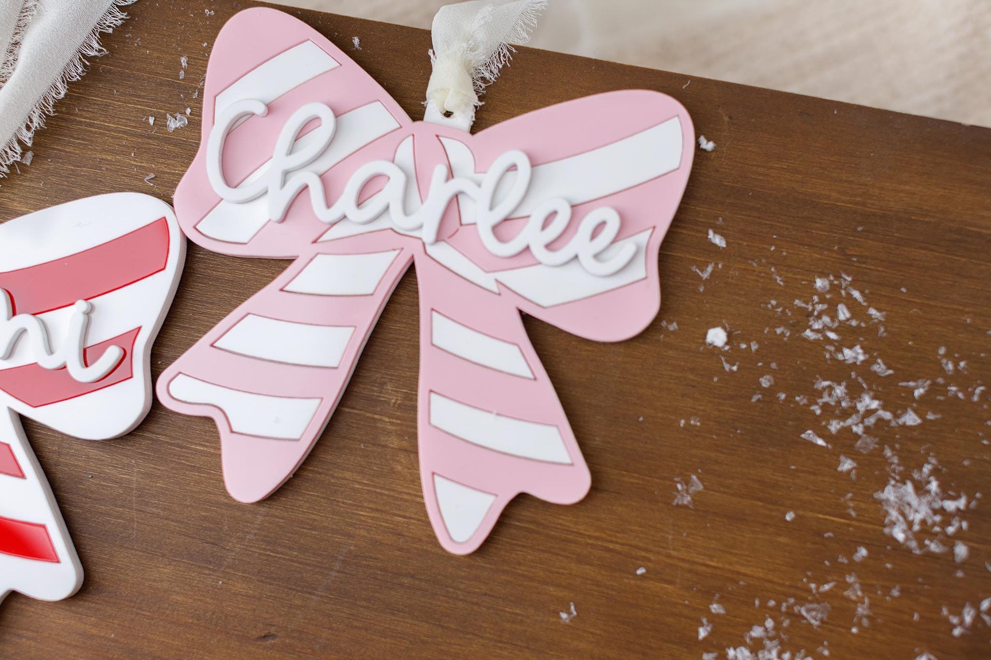 Personalized Candy Cane Christmas Ornament