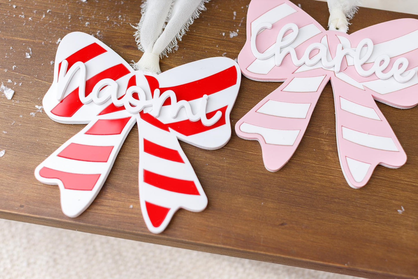 Personalized Candy Cane Christmas Ornament