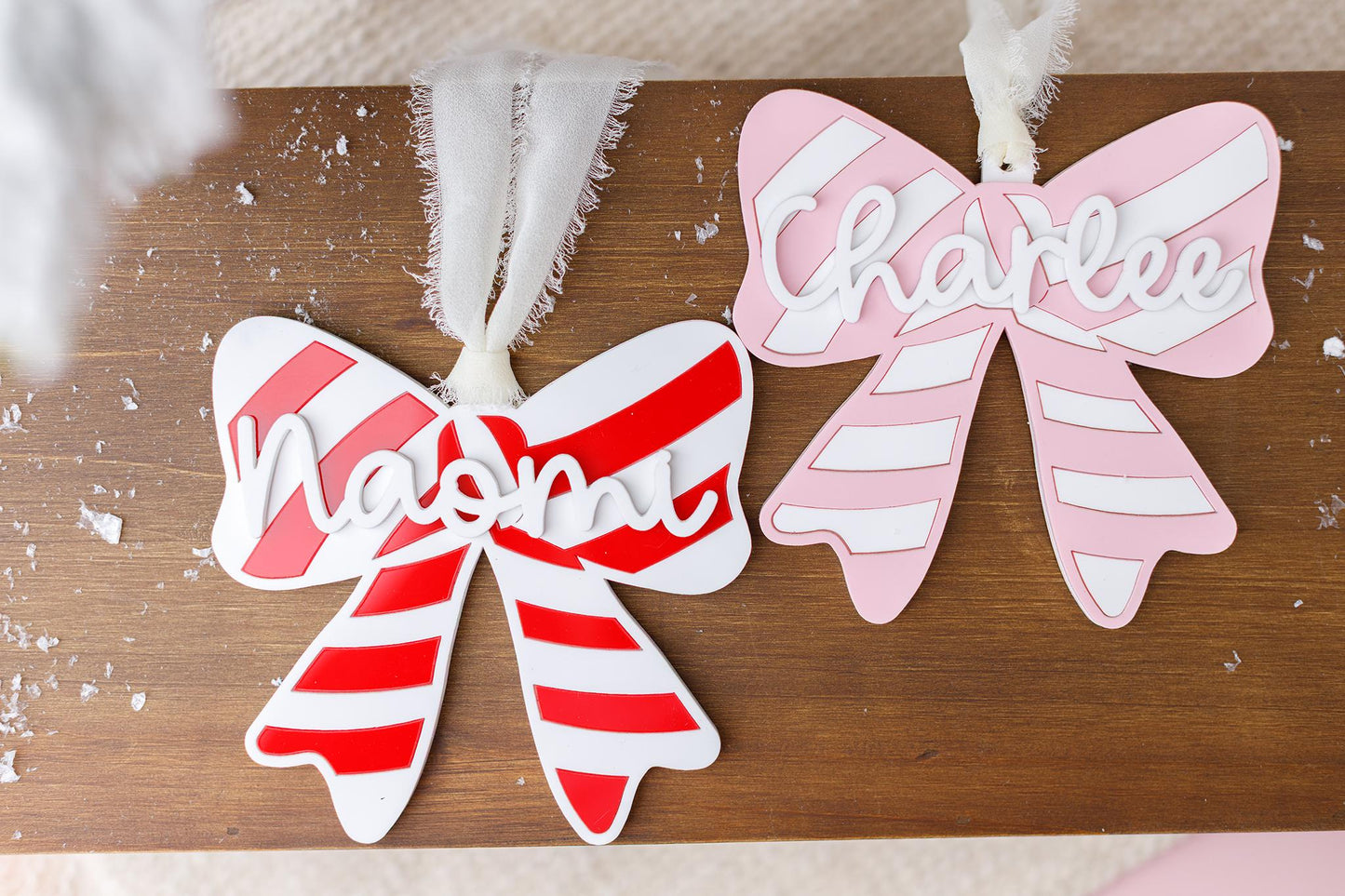 Personalized Candy Cane Christmas Ornament