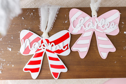 Personalized Candy Cane Christmas Ornament