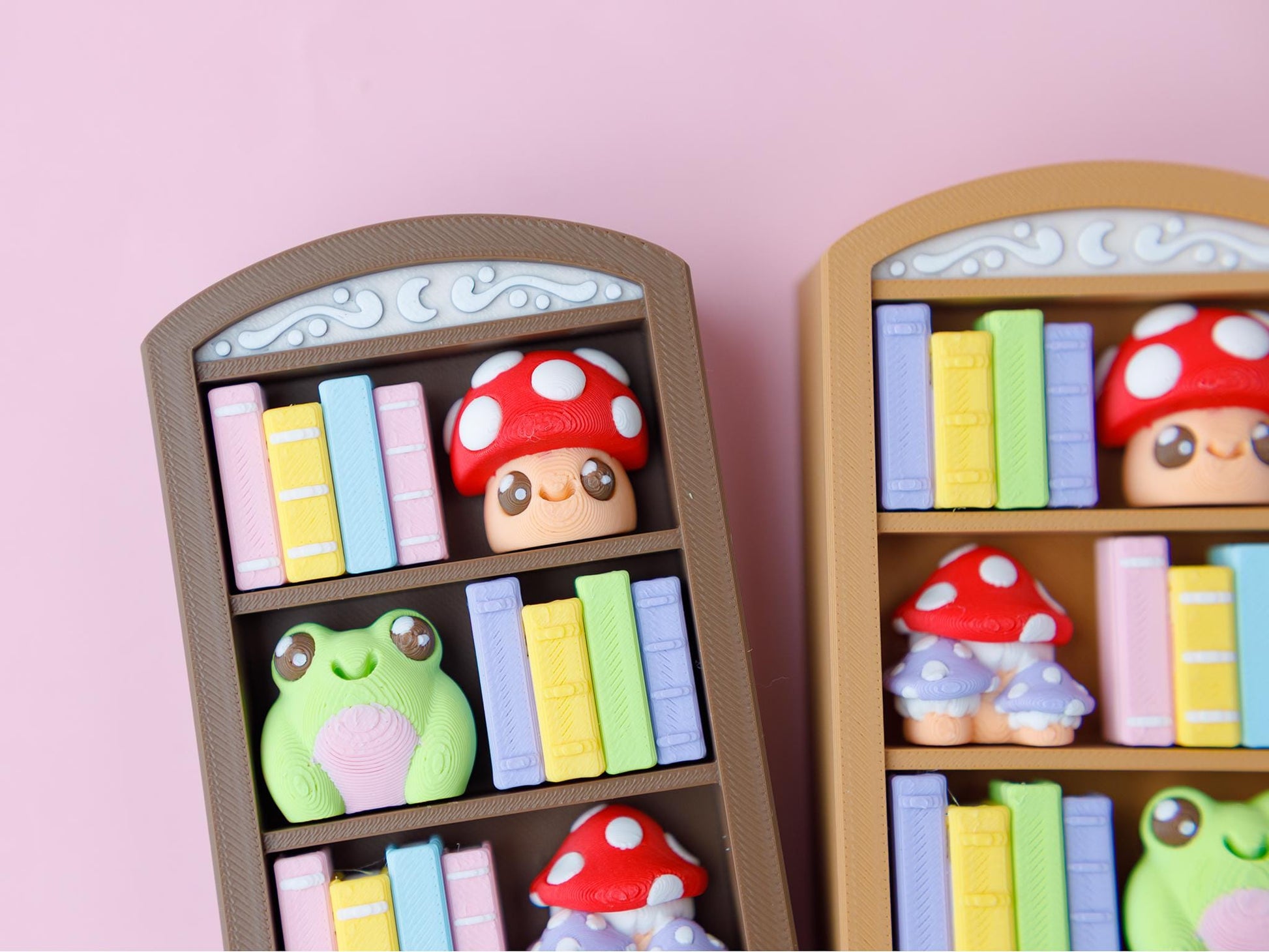 Book shelf Fidget Clicker Toy 3D printed cozy book nook fidget clicker