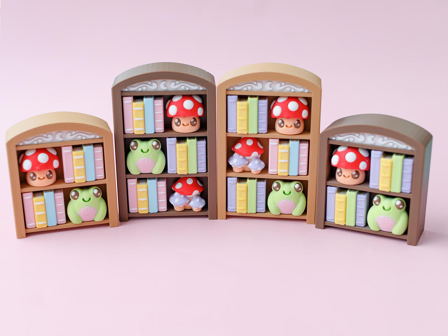 Book shelf Fidget Clicker Toy 3D printed cozy book nook fidget clicker